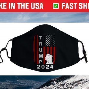 American Flag Trump 2024 Face Mask