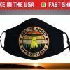 Ask Me About My Butthole Funny UFO Alien Abduction Vintage Face Mask
