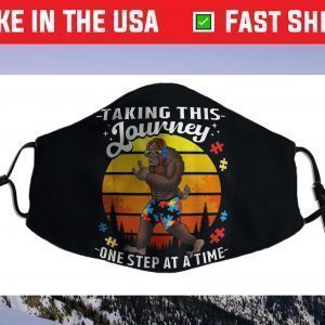 Autism Bigfoot Quote Awareness Month 2021 Autistic Face Mask