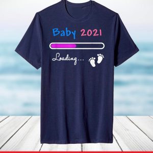 Baby 2021 Loading Baby Shower Pregnancy Announcement T-Shirt