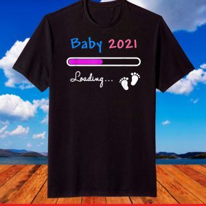 Baby 2021 Loading Baby Shower Pregnancy Announcement T-Shirt
