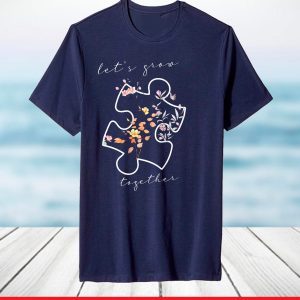 Baseball Autism Mom Leopard T-Shirt