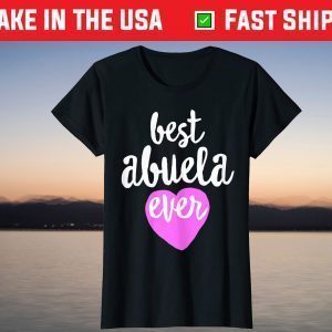 Best Abuela Ever Heart Spanish Grandma T-Shirt