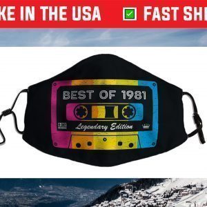 Best of 1981 Mixtape Legendary Edition 40th Birthday 40 Face Mask