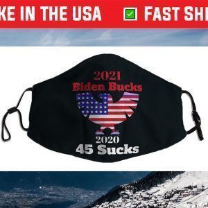 Biden Bucks - 2021 Stimulus Checks while 2020 Trump 45 Sucks Face Mask