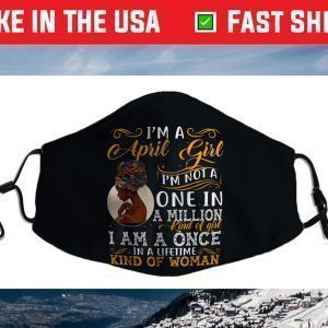 Black Women April Taurus Birthday Face Mask