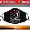 Born On April 3rd Happy Birthday Queen Mommy Aunt Daughter Face Mask