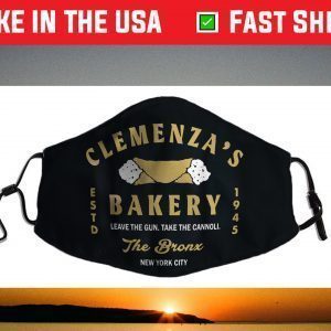 Clemenza's Bakery Leave The G-u-n Take The Can-noli Face Mask