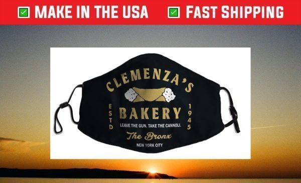 Clemenza's Bakery Leave The G-u-n Take The Can-noli Face Mask