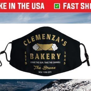 Clemenza's Bakery Leave The G-u-n Take The Can-noli Face Mask