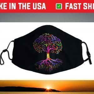 Colorful Tree Of Life, Gifts Birthday Face Mask