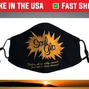 Coming to America Soul Glo Logo Face Mask