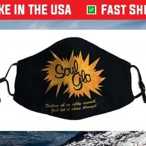 Coming to America Soul Glo Logo Face Mask