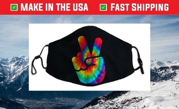 Cool Peace Hand Tie Dye Face Mask