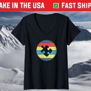 Cute Autism Awareness Gift Vintage 70s 80s Autism Mom Dad T-Shirt