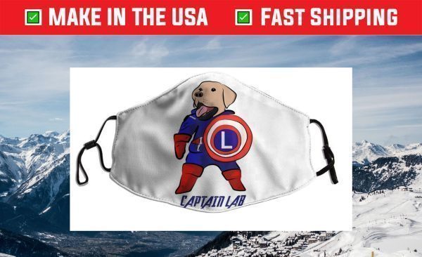 Cute Captain Labrador Retriever Funny Dog Puppy Pet Lover Face Mask