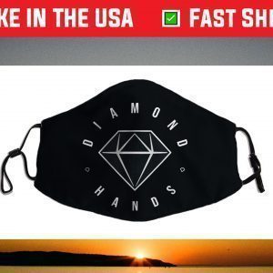 Diamond Hands (White Line Version) Face Mask