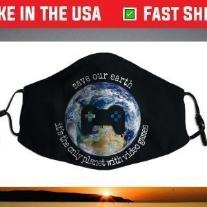 Earth Day 2021 Gamer Save the Only Planet With Video Games Face Mask
