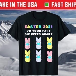 Easter Bunny Peeps Face Mask Quarantine T-Shirt