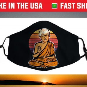 Enlightened Trump Buddha Retro Vintage Face Mask