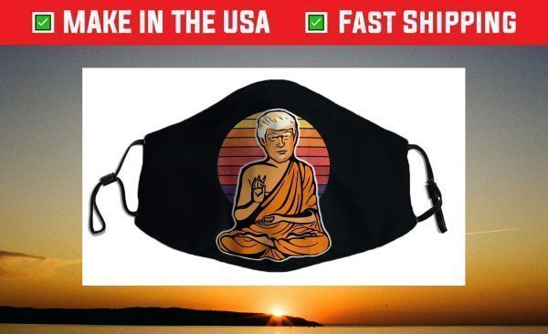 Enlightened Trump Buddha Retro Vintage Face Mask