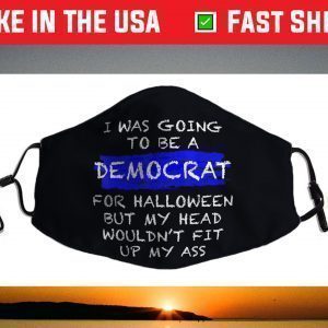 Funny Anti-Liberal Adult Halloween Costume Face Mask