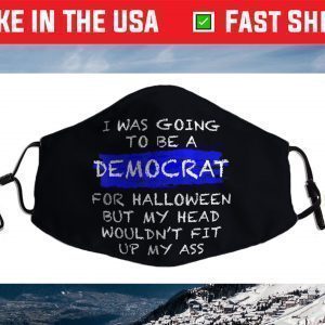 Funny Anti-Liberal Adult Halloween Costume Face Mask