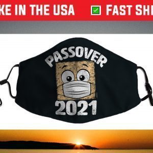 Funny Passover 2021 Matzo Wearing Face Mask Seder Graphic Face Mask