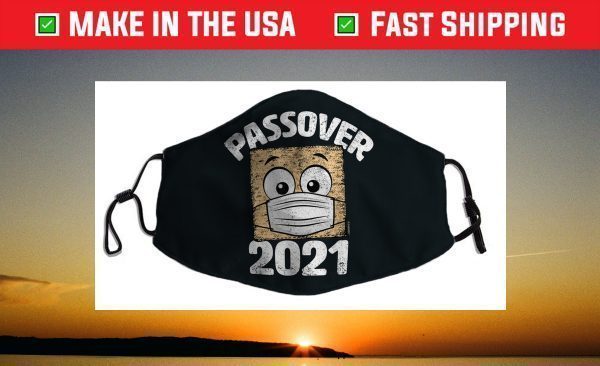 Funny Passover 2021 Matzo Wearing Face Mask Seder Graphic Face Mask