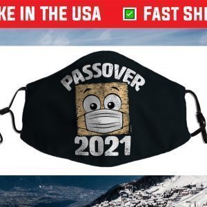 Funny Passover 2021 Matzo Wearing Face Mask Seder Graphic Face Mask