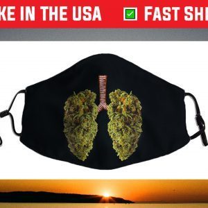 Funny Weed Lung Marijuana Bud Face Mask