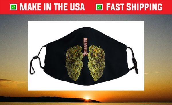 Funny Weed Lung Marijuana Bud Face Mask