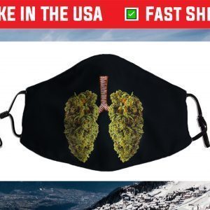 Funny Weed Lung Marijuana Bud Face Mask