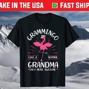 Grammingo Like A Normal Grandma Only More Awesome Mama T-Shirt