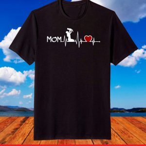 Heartbeat Mother Daughter 2021 Heartbeat Son Mom Baby Heart T-Shirt