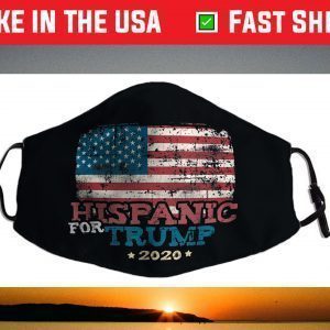 Hispanic For Trump 2020 MAGA Flag Face Mask