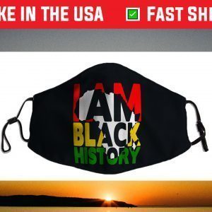 I Am Black History Month African American Pride Celebration Face Mask