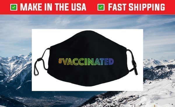 I'm Vaccinated Rainbow Gradient Colorway Face Mask