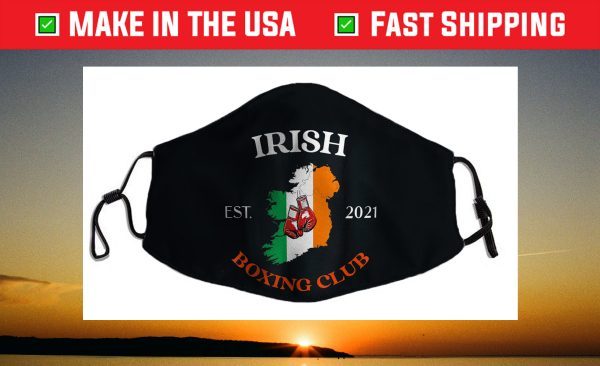 Irish Boxing Club, Proud To Be Irish, Ireland Flag and Map Face Mask