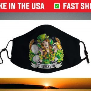 Irish Fairy for St. Paricks Day Face Mask