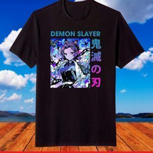 Japanese Manga Fantasy Demon Anime Slayer Character Shinobu T-Shirt