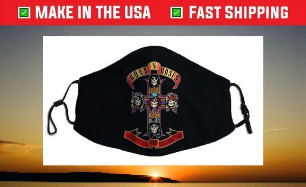 Kids Youth Guns N' Roses Official Cross Face Mask