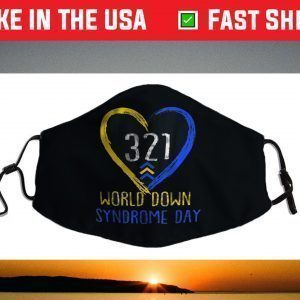 Love World Down Syndrome Awareness Day Love Face Mask