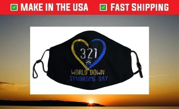 Love World Down Syndrome Awareness Day Love Face Mask