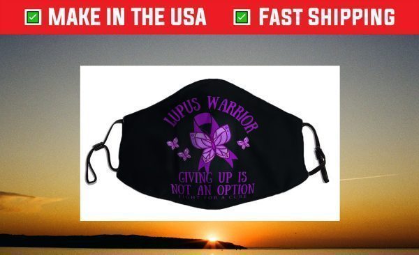 Lupus Warrior Purple Butterfly Face Mask