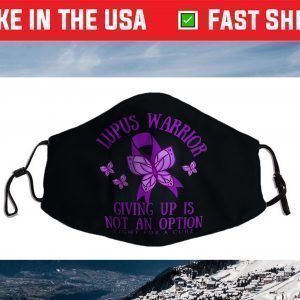 Lupus Warrior Purple Butterfly Face Mask