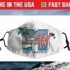 MTV Beach Island Flamingo Logo Vintage Graphic Face Mask