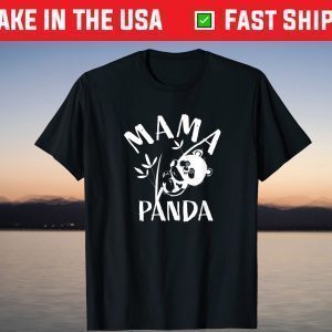 Mama Panda Cute Funny Mothers Day T-Shirt