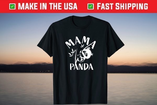 Mama Panda Cute Funny Mothers Day T-Shirt