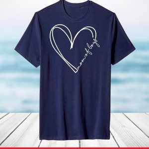 Mom Of Boys Heart Funny Boy Mom Mother’s Day 2021 T-Shirt